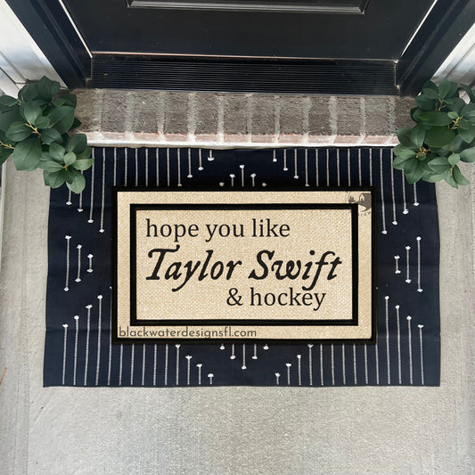 Hope You Like & Hockey (Folklore Inspired) All Weather Doormat