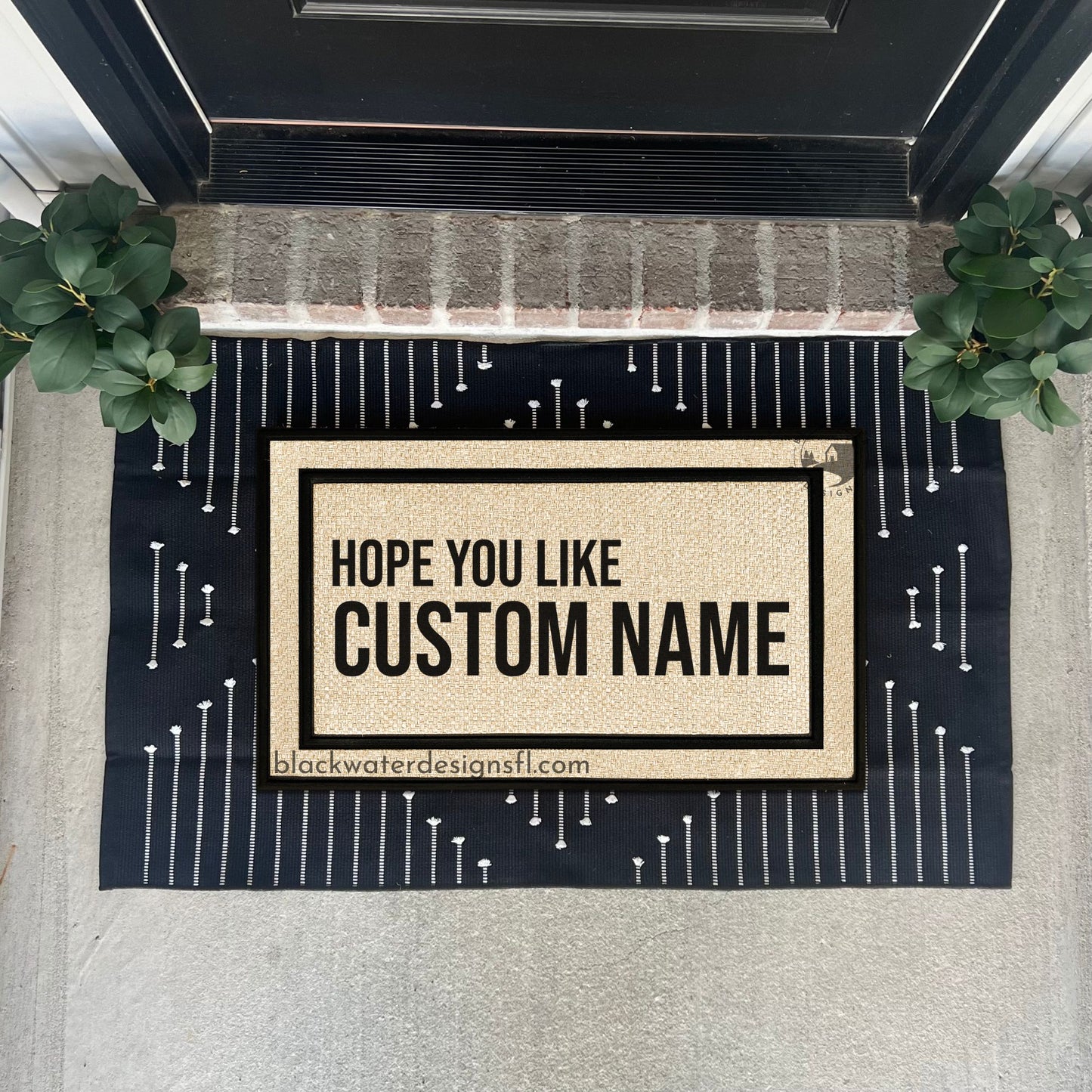 Hope You Like (Red Inspired) All Weather Doormat
