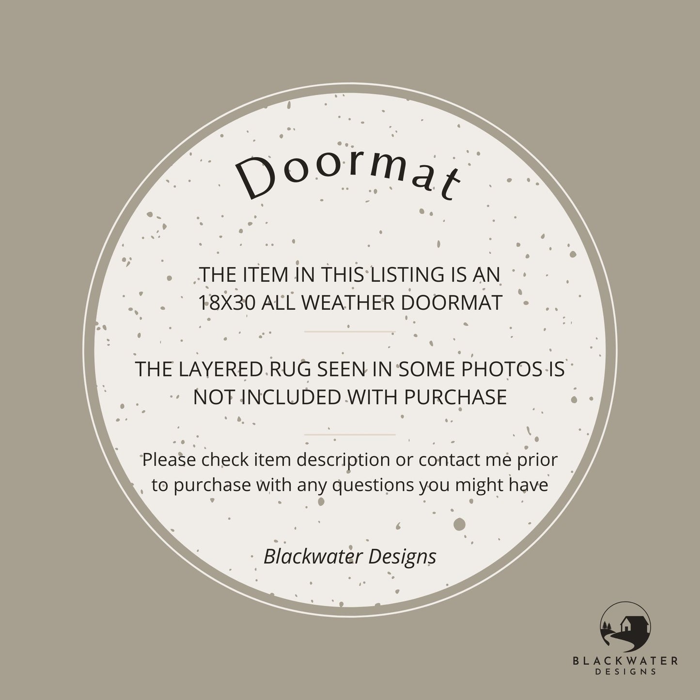 Tis The Damn Season (Evermore Inspired) All Weather Doormat