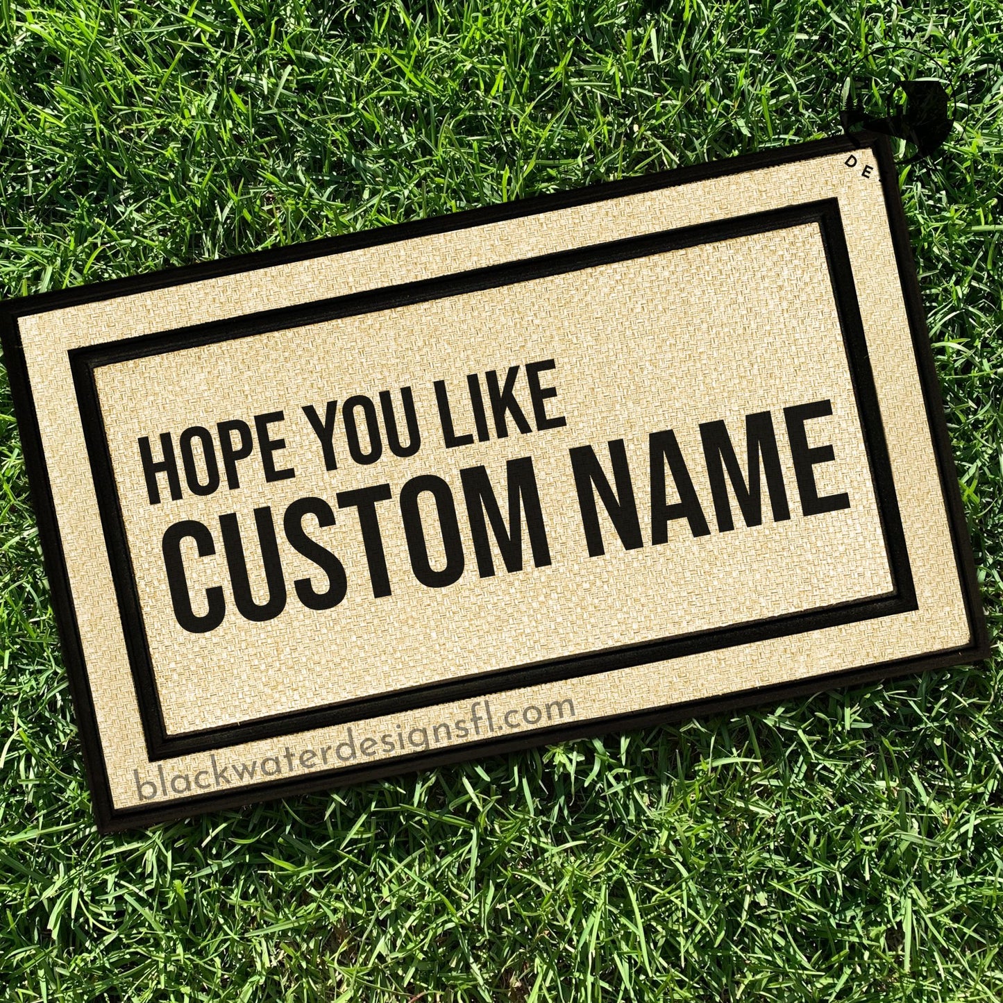 Hope You Like (Red Inspired) All Weather Doormat