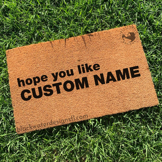 Hope You Like (Billie Inspired) Doormat