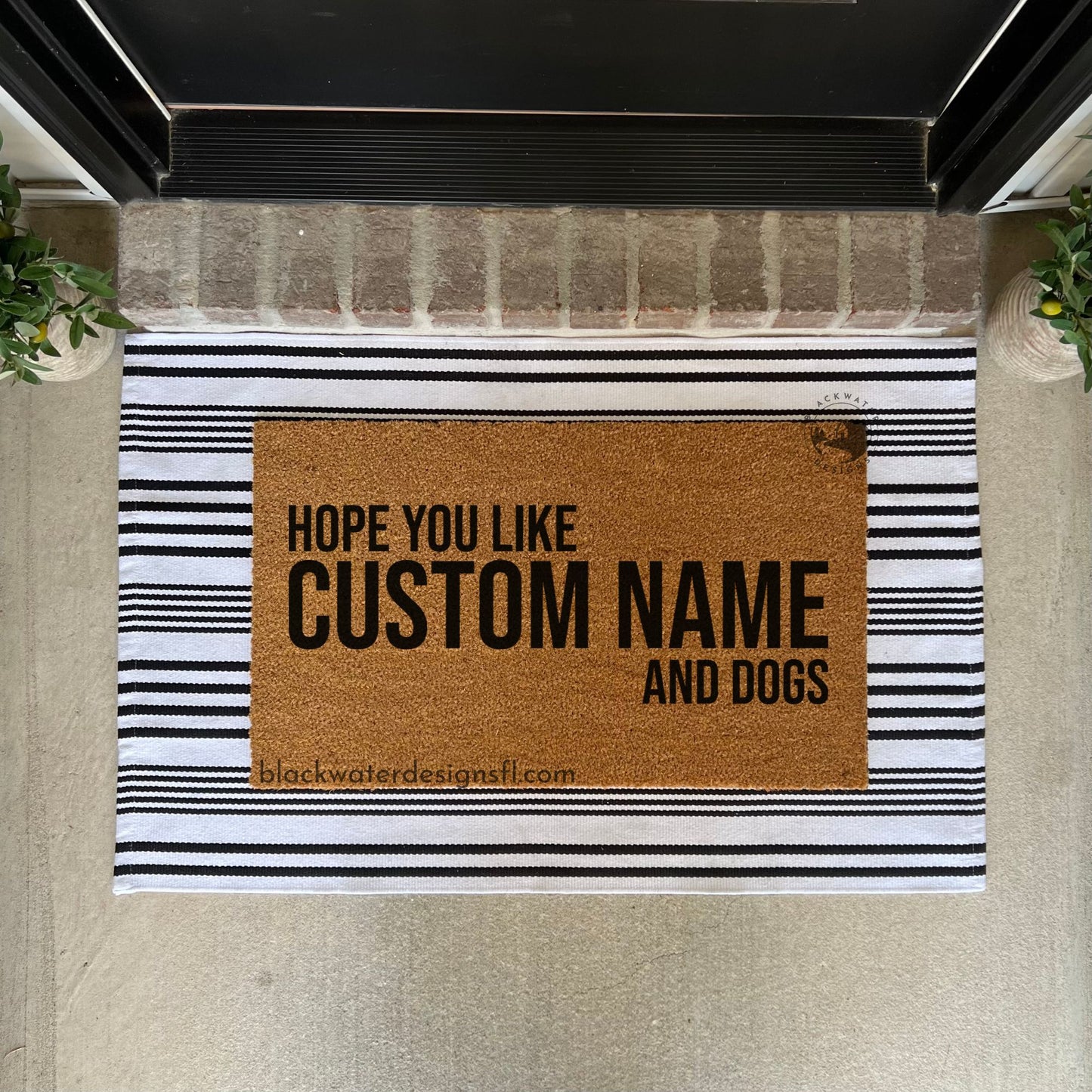 Hope You Like Pet Options (Red Inspired) Doormat