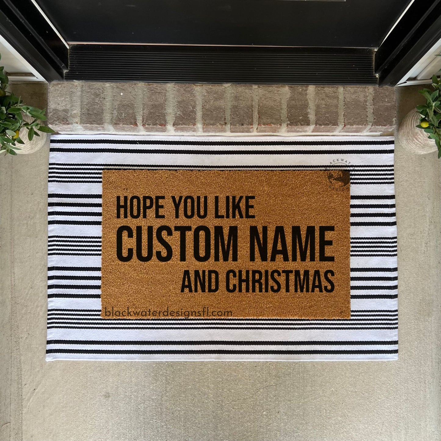 Hope You Like And Christmas (Red Inspired) Doormat