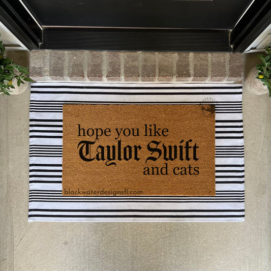Hope You Like and Cats (Reputation Inspired) Doormat