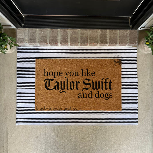 Hope You Like and Dogs (Reputation Inspired) Doormat