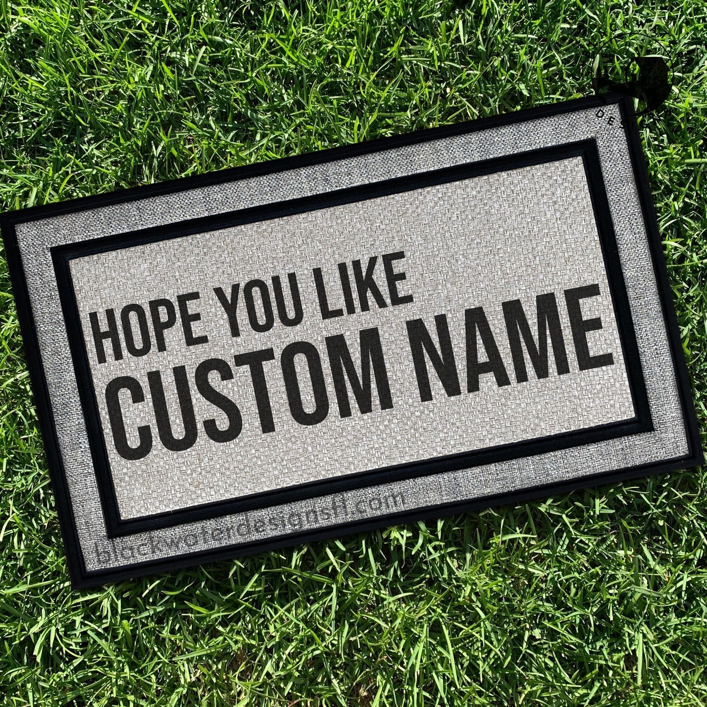 Hope You Like (Red Inspired) All Weather Doormat