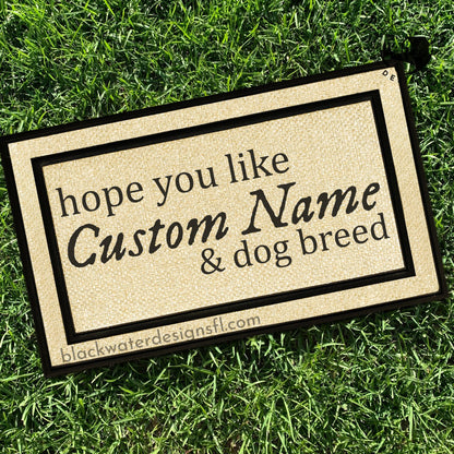 Hope You Like & Dog Breeds (Folklore Inspired) All Weather Doormat