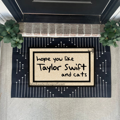 Hope You Like and Cats All Weather Doormat (1989)