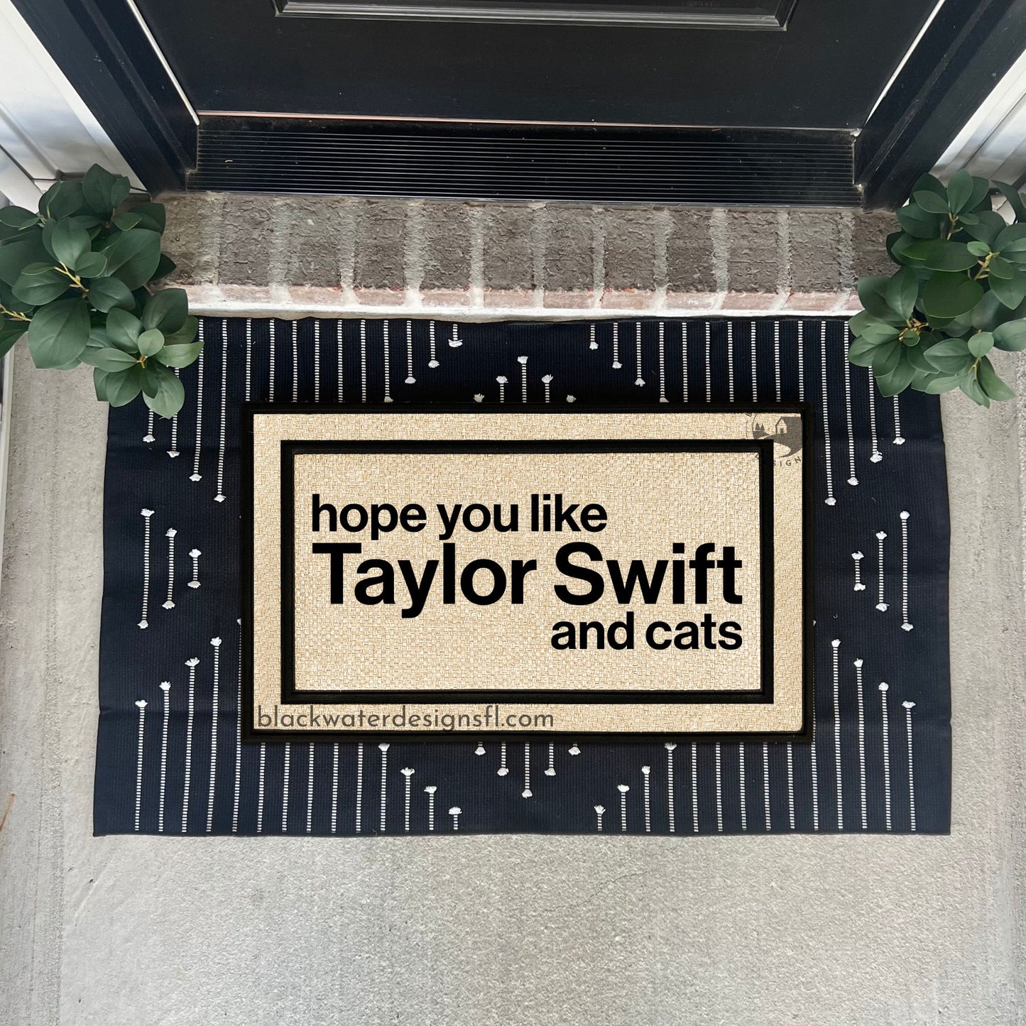 Hope You Like and Cats All Weather Doormat (Midnights)