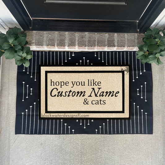 Hope You Like Cats (Folklore Inspired) All Weather Doormat