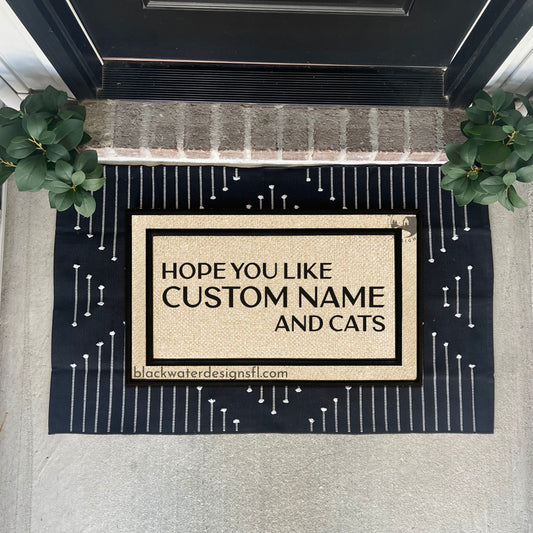 Hope You Like Cats (Fearless Inspired) All Weather Doormat