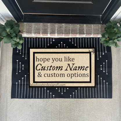 Hope You Like (Folklore Inspired) & Custom Options All Weather Doormat