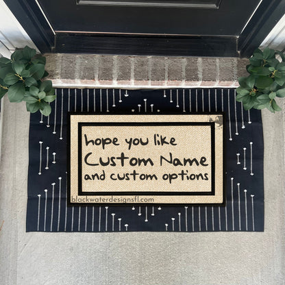 Hope You Like (1989 Inspired) and Custom Options All Weather Doormat
