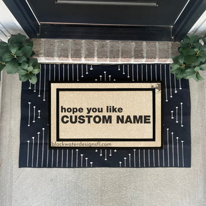 Hope You Like (Billie Inspired) All Weather Doormat