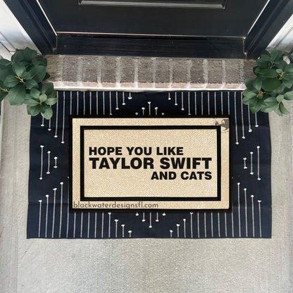 Hope You Like and Cats (Lover Inspired) All Weather Doormat