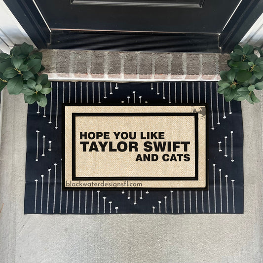 Hope You Like and Cats (Lover Inspired) All Weather Doormat