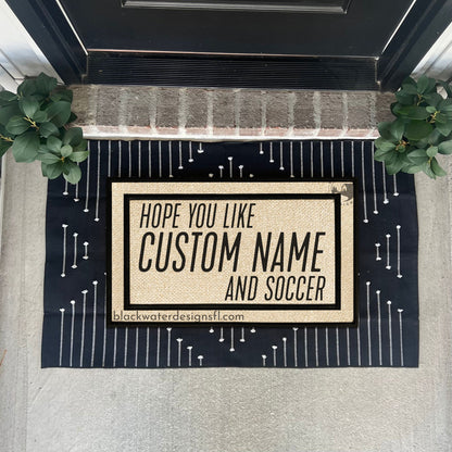 Hope You Like Sport Options (Showgirl Inspired) All Weather Doormat