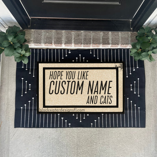 Hope You Like Cats (Showgirl Inspired) All Weather Doormat