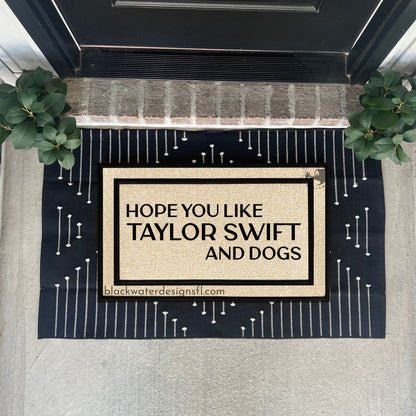 Hope You Like and Dogs All Weather Doormat (Fearless)