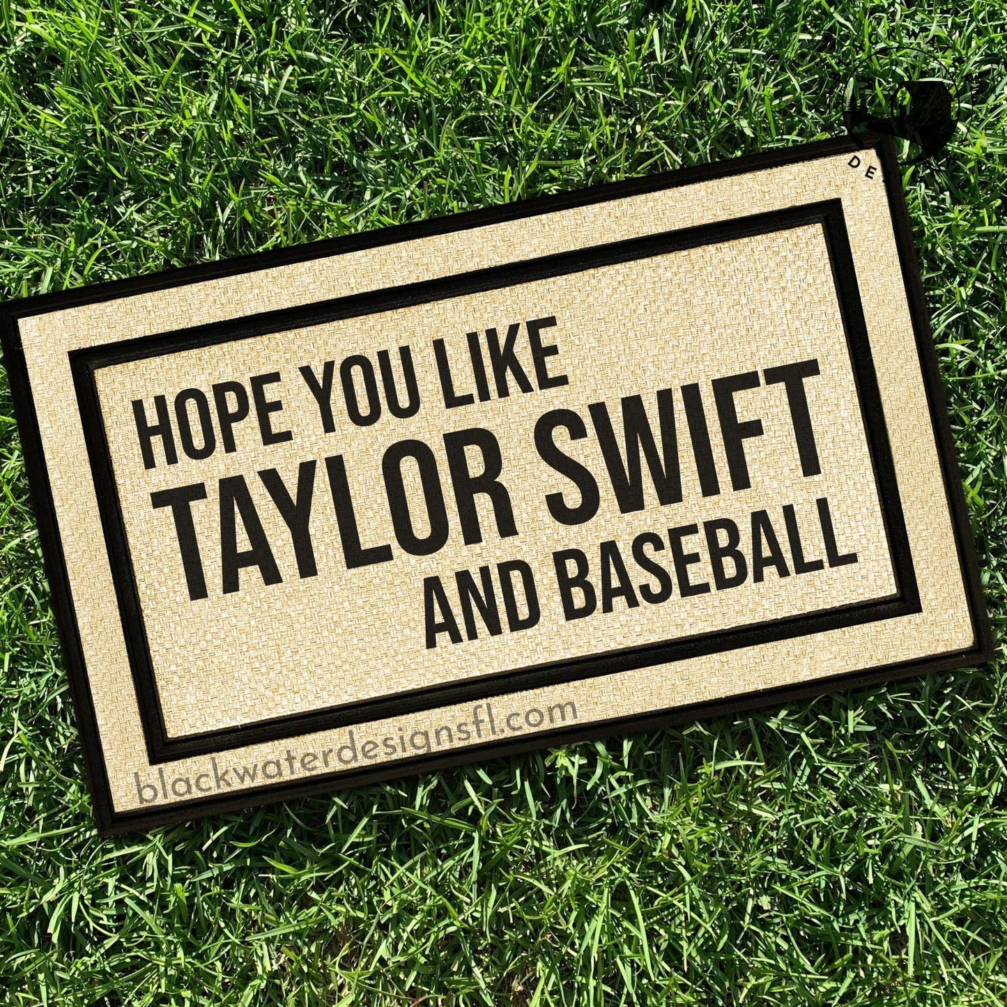 Hope You Like and Baseball (Red Inspired) All Weather Doormat