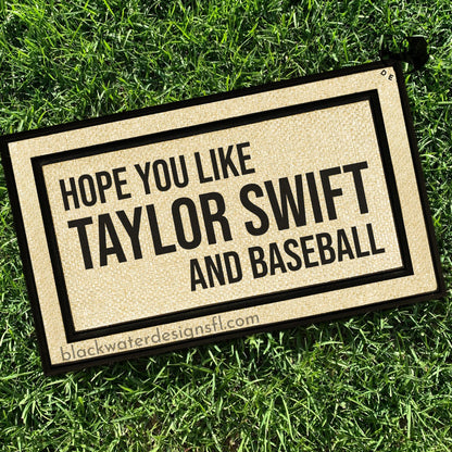 Hope You Like and Baseball (Red Inspired) All Weather Doormat