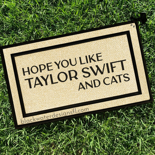 Hope You Like and Cats All Weather Doormat (Fearless)