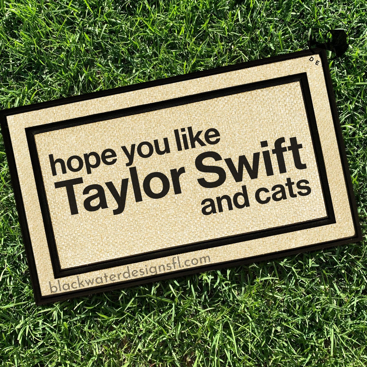 Hope You Like and Cats All Weather Doormat (Midnights)