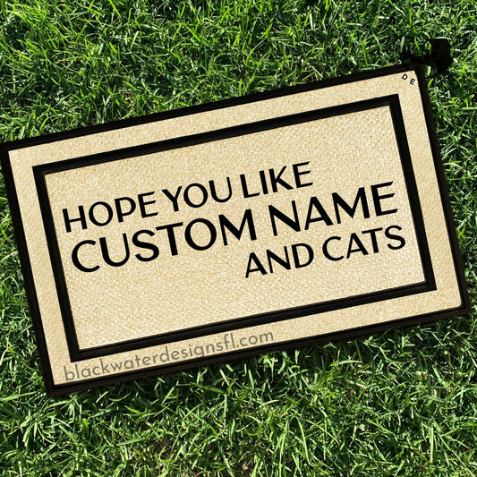 Hope You Like and Cats (Fearless Inspired) All Weather Doormat