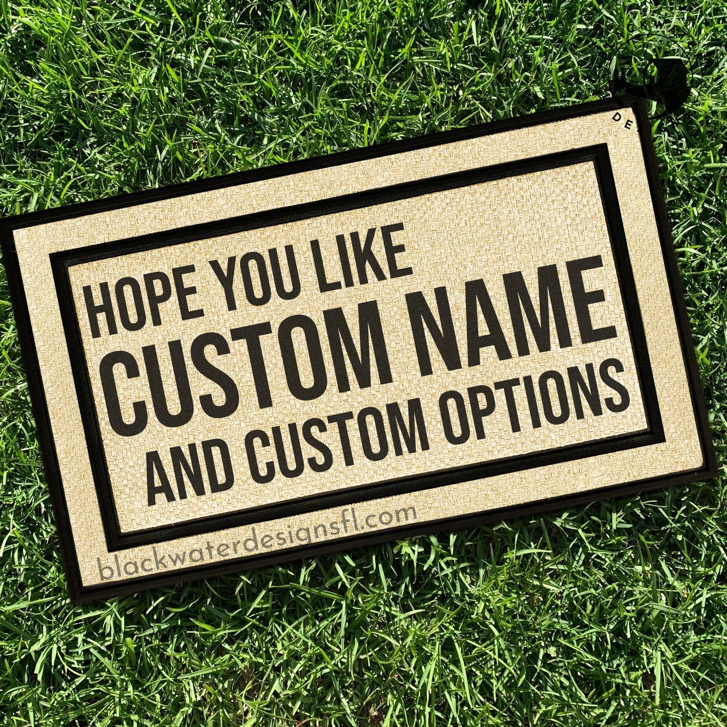 Hope You Like (Red Inspired) and Custom Options All Weather Doormat