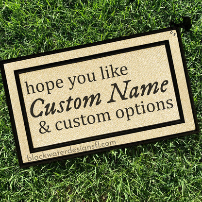 Hope You Like (Folklore Inspired) & Custom Options All Weather Doormat