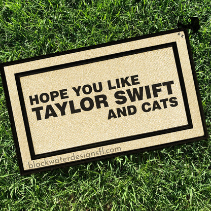 Hope You Like and Cats (Lover Inspired) All Weather Doormat