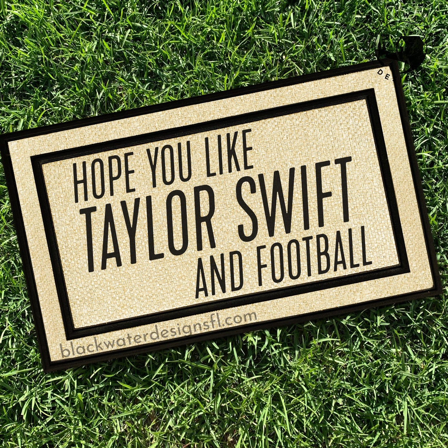 Hope You Like Football (Showgirl Inspired) All Weather Doormat