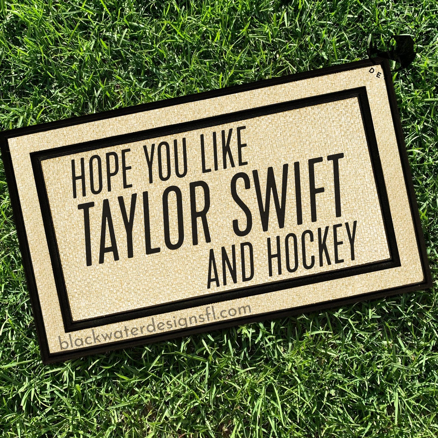Hope You Like Hockey (Showgirl Inspired) All Weather Doormat