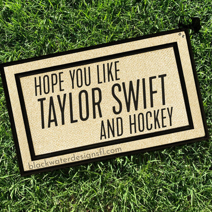 Hope You Like Hockey (Showgirl Inspired) All Weather Doormat