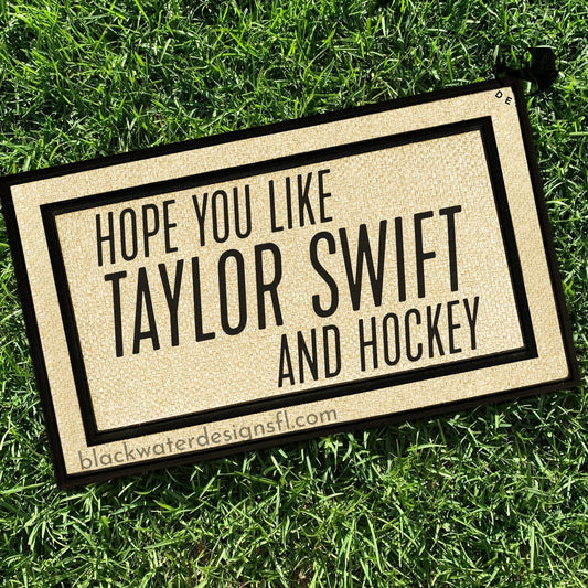 Hope You Like Hockey (Showgirl Inspired) All Weather Doormat