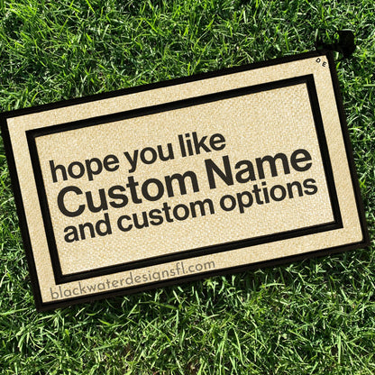 Hope You Like (Midnights Inspired) and Custom Options All Weather Doormat