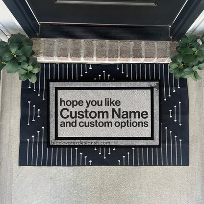 Hope You Like (Midnights Inspired) and Custom Options All Weather Doormat