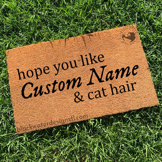 Hope You Like & Cat Hair (Folklore Inspired) Doormat