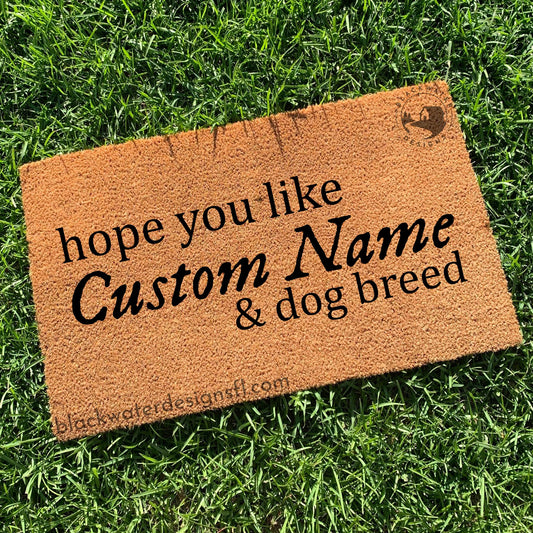 Hope You Like & Dog Breeds (Folklore Inspired) Doormat