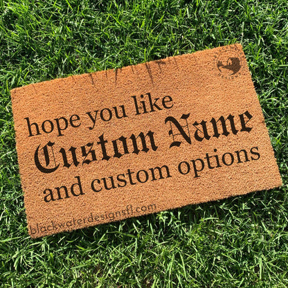 Hope You Like (Reputation Inspired) and Custom Options Doormat