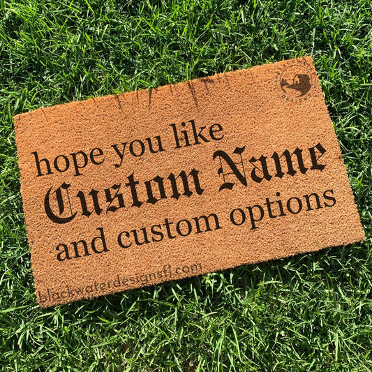 Hope You Like (Reputation Inspired) and Custom Options Doormat