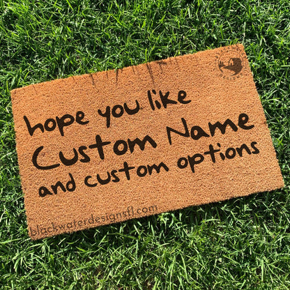 Hope You Like (1989 Inspired) and Custom Options Doormat