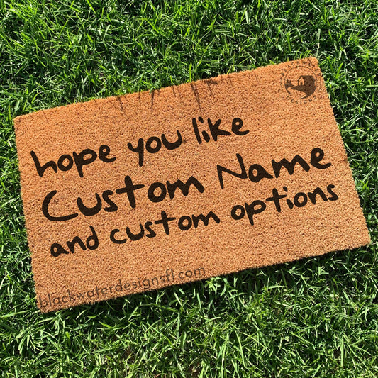 Hope You Like (1989 Inspired) and Custom Options Doormat