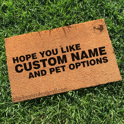 Hope You Like Pet Options (Lover Inspired) Doormat