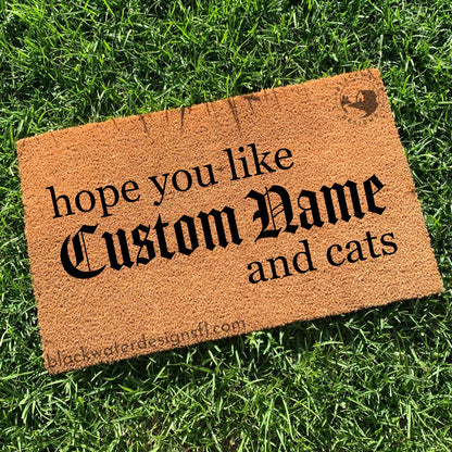 Hope You Like and Cats (Reputation Inspired) Doormat