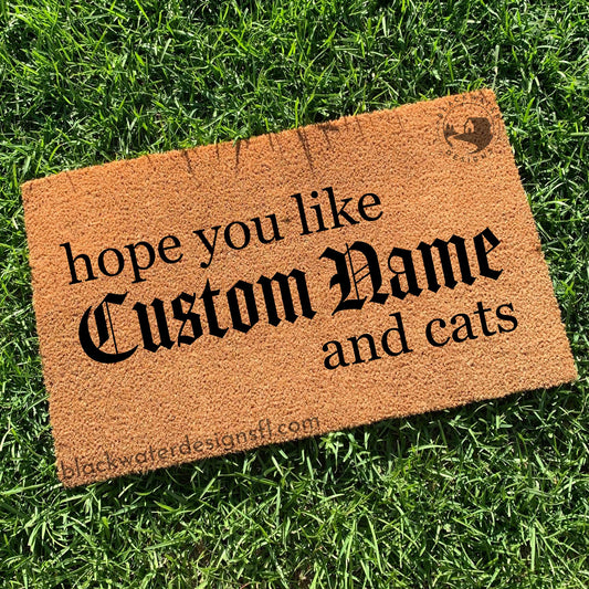 Hope You Like and Cats (Reputation Inspired) Doormat