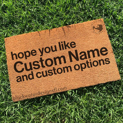 Hope You Like (Midnights Inspired) and Custom Options Doormat
