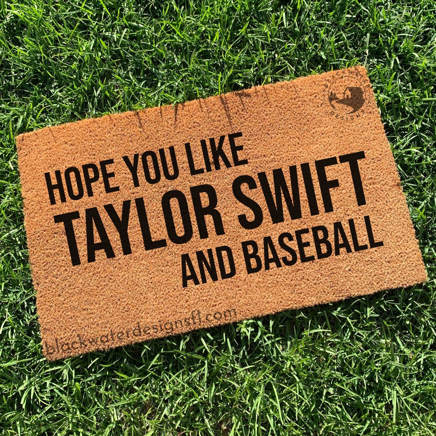 Hope You Like and Baseball (Red Inspired) Doormat