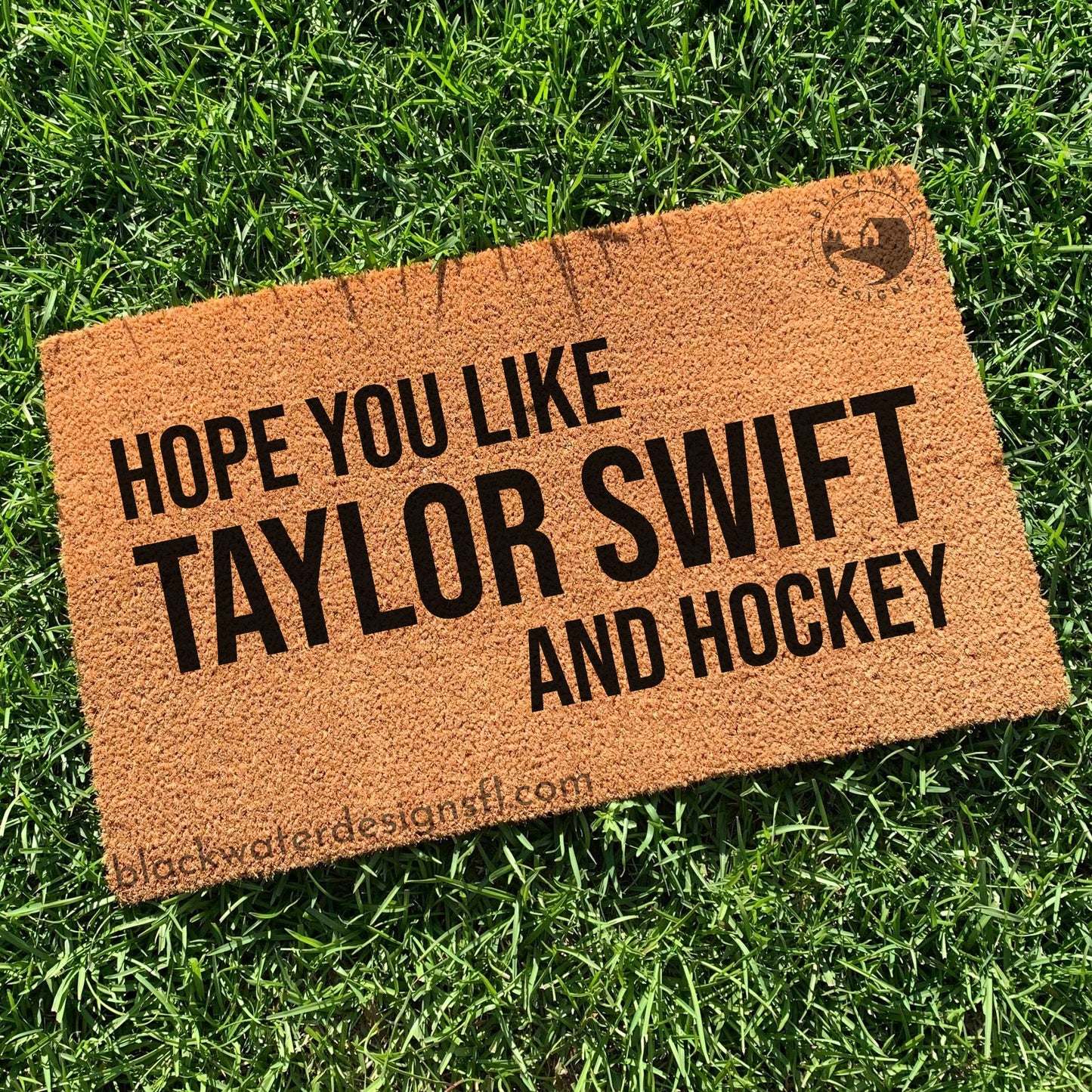 Hope You Like and Hockey (Red Inspired) Doormat