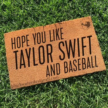 Hope You Like Baseball (Showgirl Inspired) Doormat